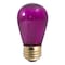 Bulbrite 11-Watt S14 Transparent Pink Dimmable Incandescent Light Bulb, 25PK 861309 - alternate 1